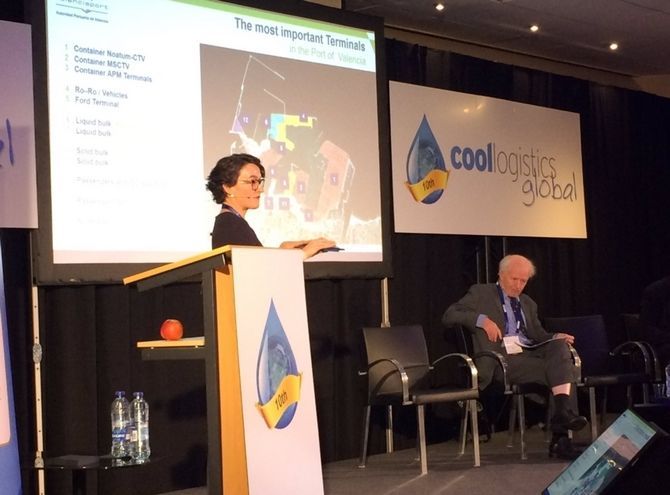 Mar Chao durante su intervenci&oacute;n en Cool Logistics.