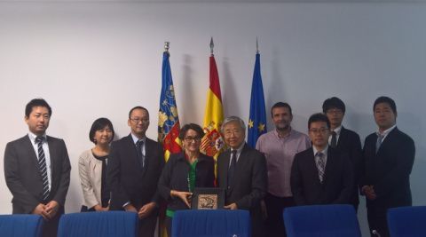 Directivos de los puertos de Japón.