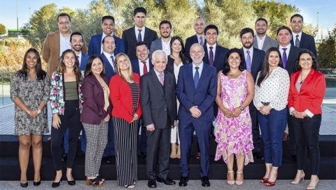 Alumnos del MBMF de Chile en la CGS, en Boadilla del Monte.