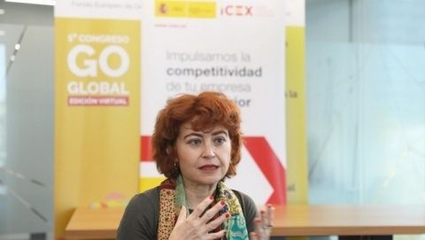 María Peña durante la inauguración de Go Global 2020.