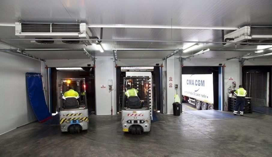 Trabajo en el almacén de Frioport Bilbao.