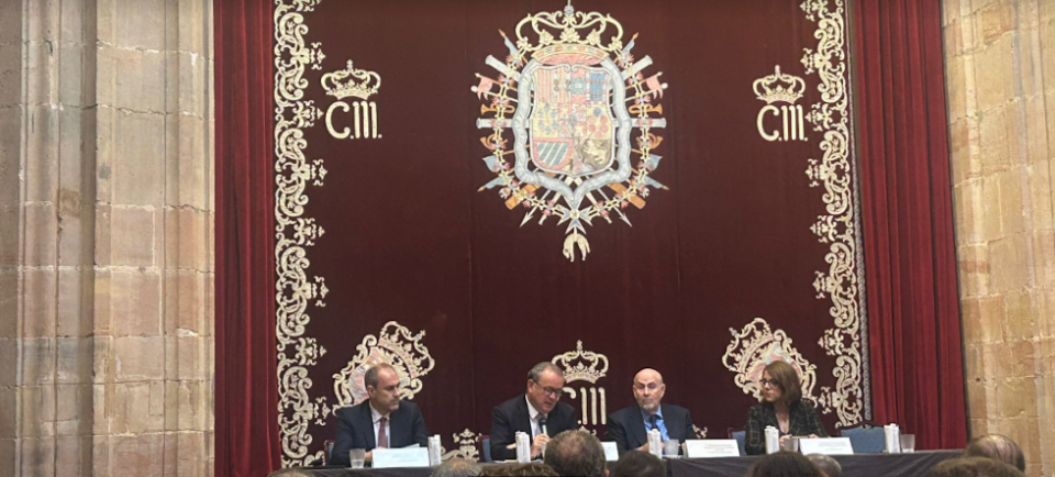 El secretario permanente de CEIB, Narciso Casado, durante su intervención.