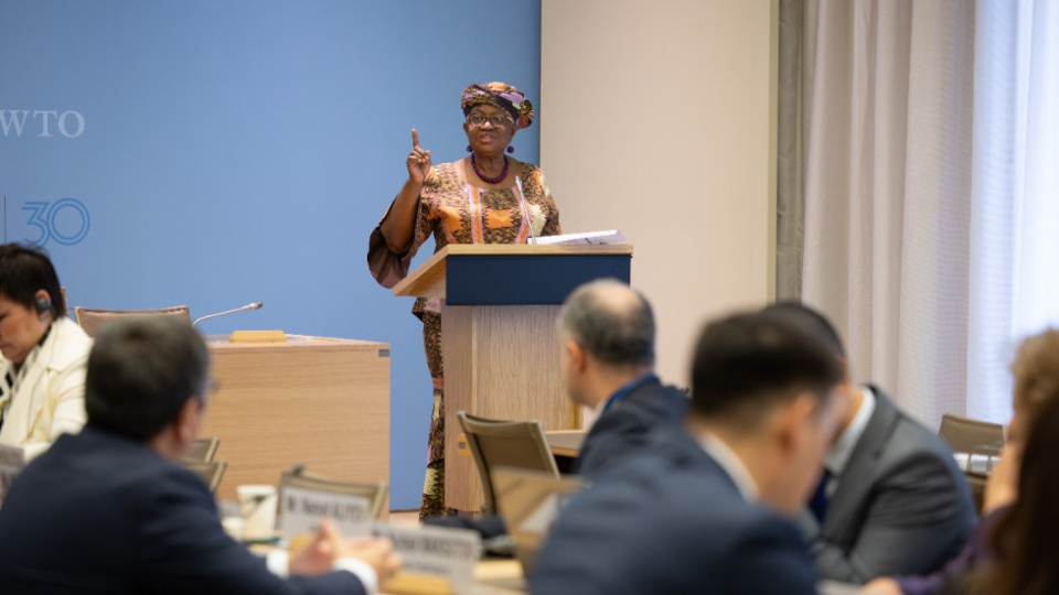 La Directora General de la OMC, Ngozi Okonjo-Iweala.