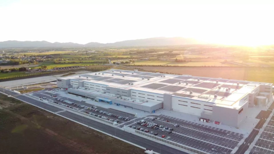 El centro logístico de Amazon en El Far d'Empordà (Girona).
