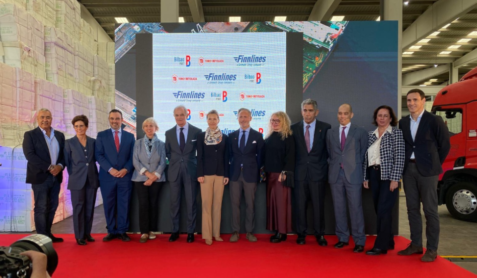 Presentación del servicio de transporte de mercancías desde el Puerto de Bilbao al puerto polaco de Gdynia.