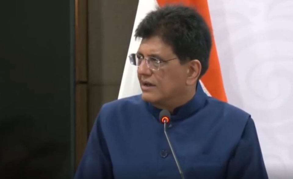 ministro de Comercio e Industria de India, Piyush Goyal,