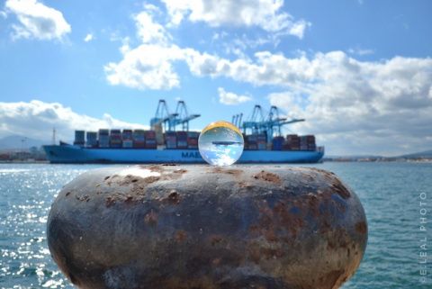 Megaship Marit Maersk. Foto Evaristo Blázquez