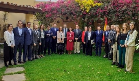 La visita a la Embajada de España en Lima.