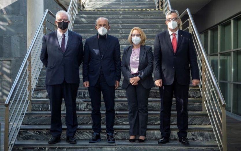Galo Gutiérrez Monzonís, Javier López Marcano, Eva Novoa y Juan Luis Sánchez.