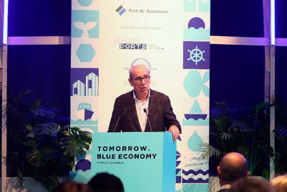 José Alberto Carbonell, presidente del Port de Barcelona, en la inauguración del Smart Ports:Piers of the Future.