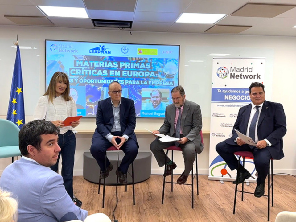 Jornada “Materias Primas Críticas en Europa: Retos y Oportunidades para la Empresa”.