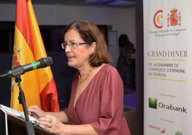 La Embajadora de España, la Excma, Sra. Dª.Olga Cabarga.