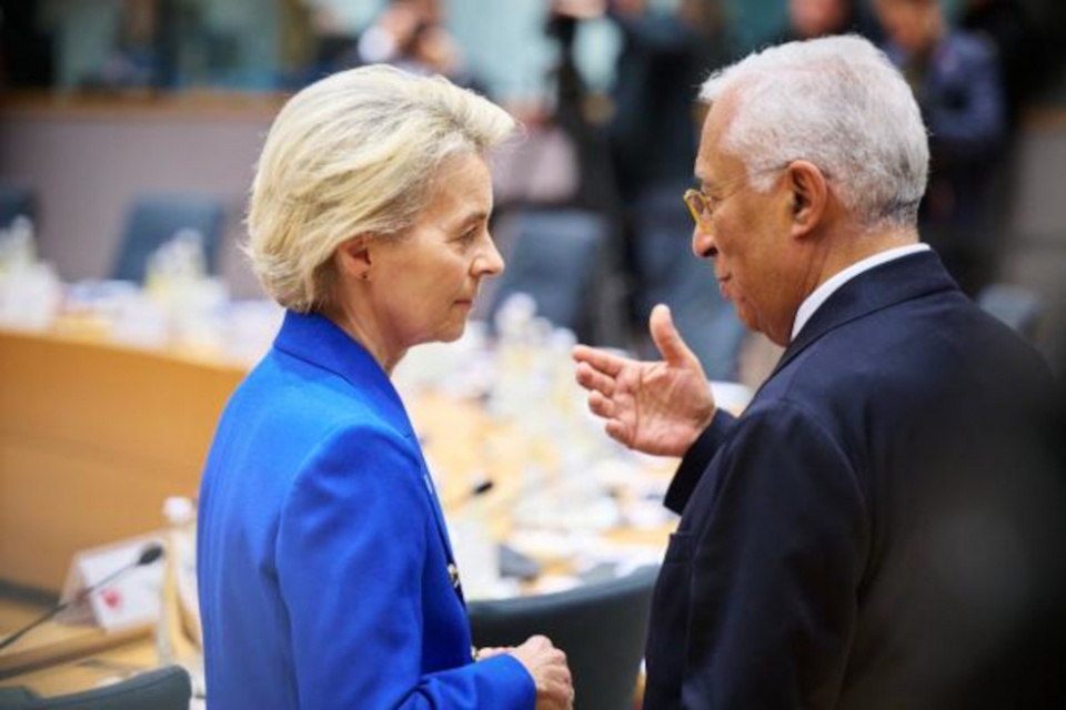 Ursula von der Leyen se reúne con jefes de Estado y de Gobierno de la UE.